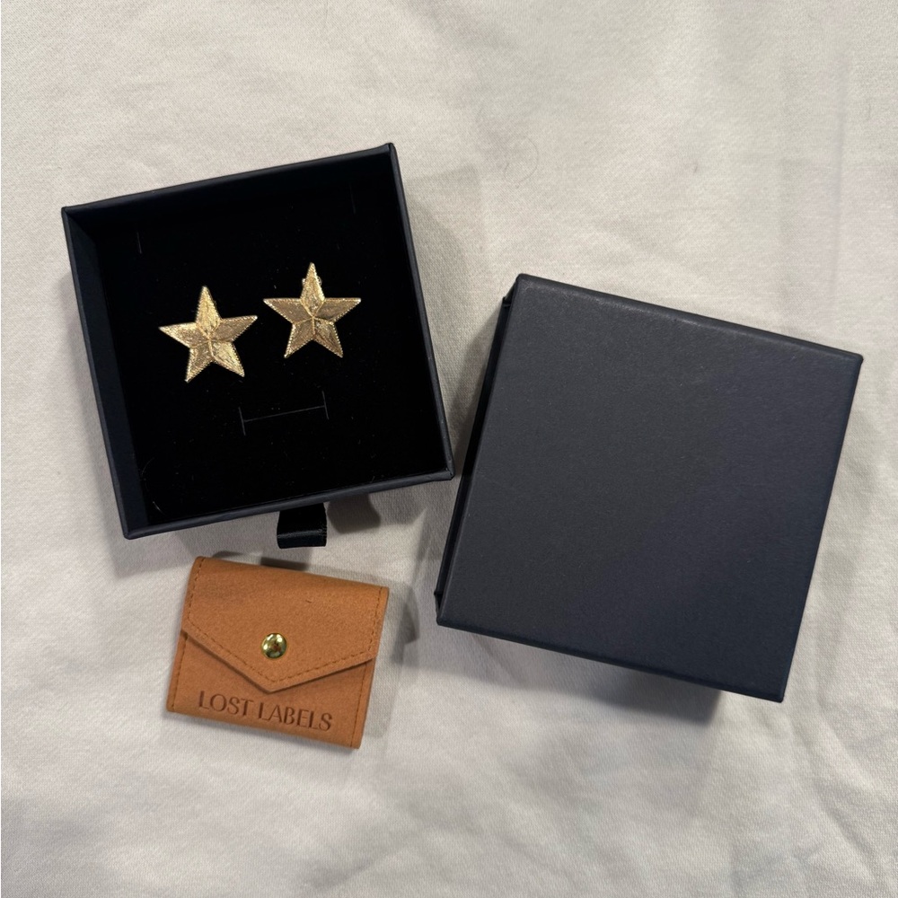 Lost Labels Vintage Gold Star Earrings
